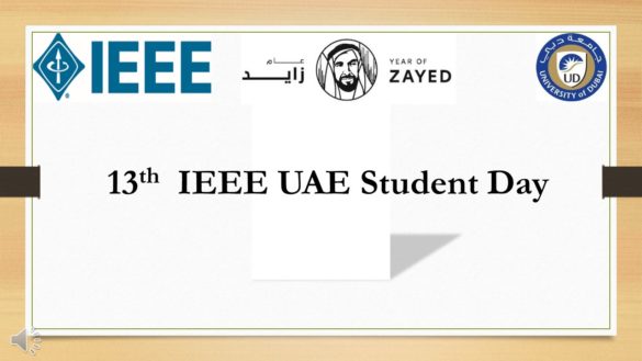 13th IEEE UAE Student Day 2018