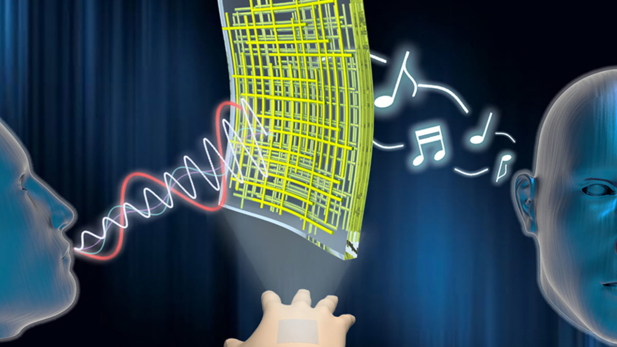 Flexible Loudspeaker Made of Nanowires Will Stick to Your Skin and Play Music