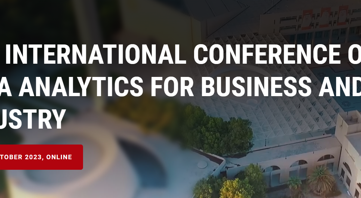 Call for Papers || 4th International Conference on Data Analytics for Business and Industry